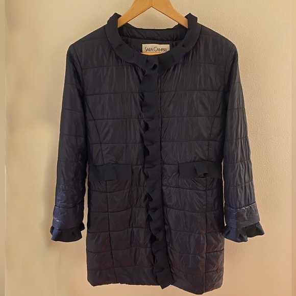Sara Campbell Navy Puffer Jacket size M - Picture 5 of 5
